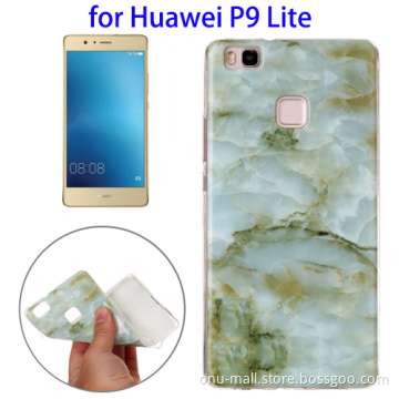 Marbling Pattern Soft TPU Case for Huawei P9 Lite Flip Cover Case